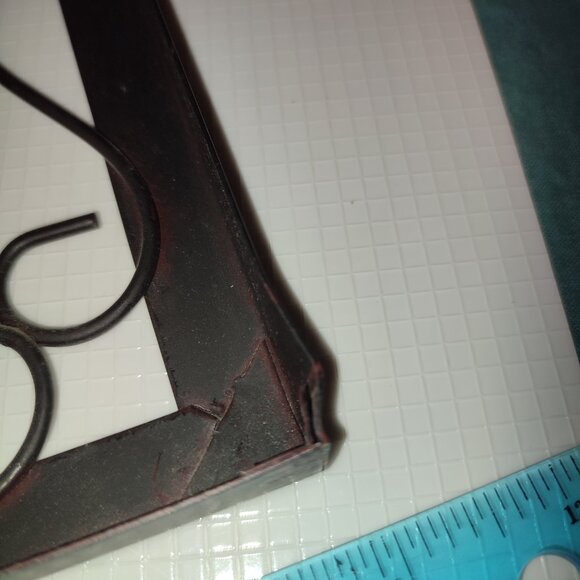 Home is where the heart is quote wall art metal ceramic mixed media cottagecore - Picture 9 of 10